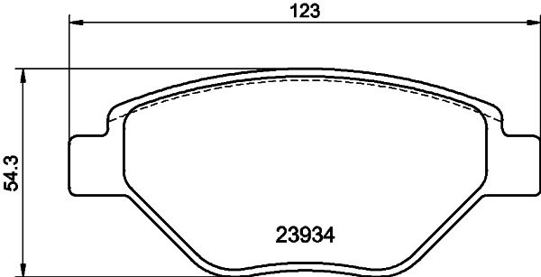 HELLA 8DB 355 010-551 Brake Pad Set, disc brake