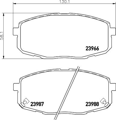 HELLA 8DB 355 010-611 Brake Pad Set, disc brake