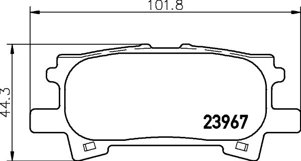 HELLA 8DB 355 010-621 Brake Pad Set, disc brake