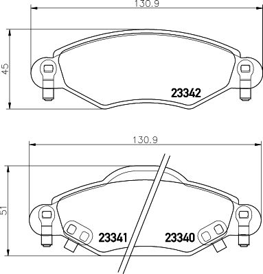 HELLA 8DB 355 010-791 Brake Pad Set, disc brake