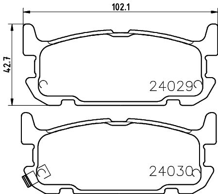 HELLA 8DB 355 010-931 Brake Pad Set, disc brake