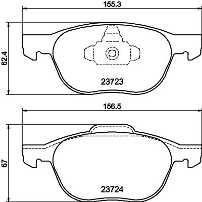 HELLA 8DB 355 011-191 Brake Pad Set, disc brake