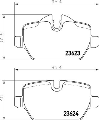 HELLA 8DB 355 011-271 Brake Pad Set, disc brake