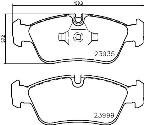HELLA 8DB 355 011-281 Brake Pad Set, disc brake