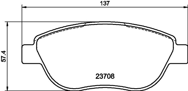 HELLA 8DB 355 011-331 Brake Pad Set, disc brake