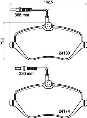 HELLA 8DB 355 011-491 Brake Pad Set, disc brake