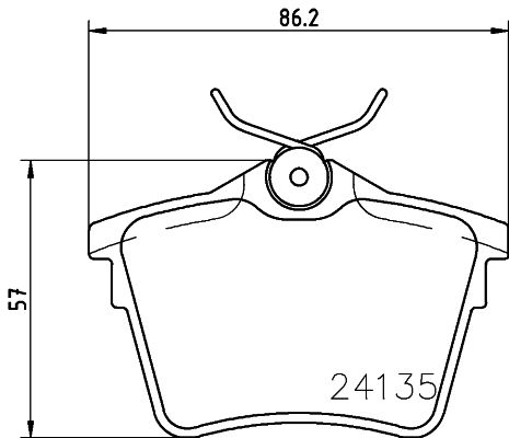 HELLA 8DB 355 011-501 Brake Pad Set, disc brake