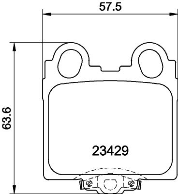 HELLA 8DB 355 011-591 Brake Pad Set, disc brake