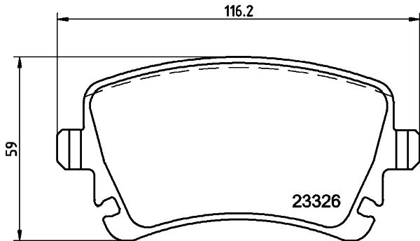 HELLA 8DB 355 011-641 Brake Pad Set, disc brake