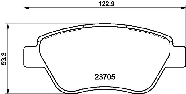 HELLA 8DB 355 011-871 Brake Pad Set, disc brake