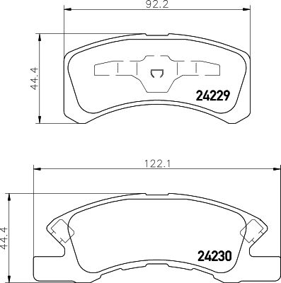 HELLA 8DB 355 012-051 Brake Pad Set, disc brake