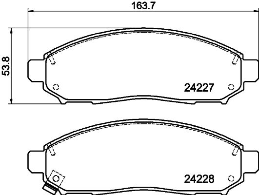 HELLA 8DB 355 012-071 Brake Pad Set, disc brake