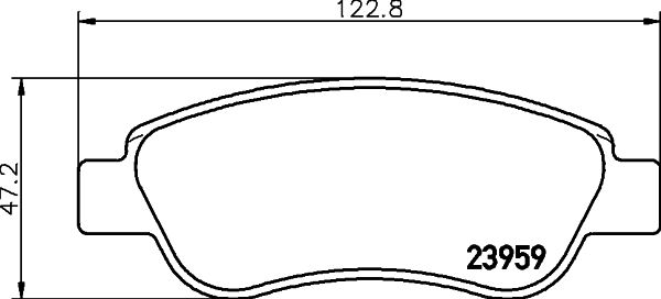 HELLA 8DB 355 012-141 Brake Pad Set, disc brake