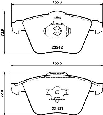 HELLA 8DB 355 012-281 Brake Pad Set, disc brake