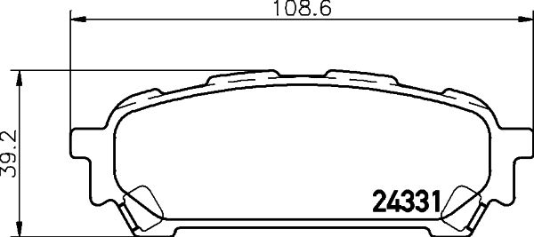 HELLA 8DB 355 012-311 Brake Pad Set, disc brake