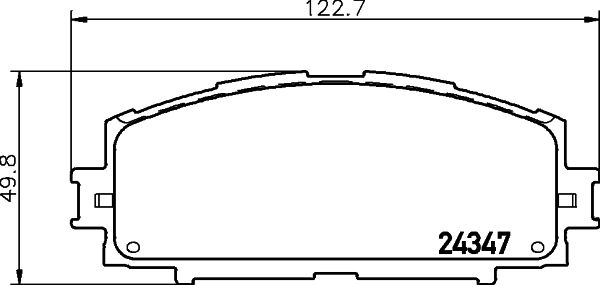 HELLA 8DB 355 012-361 Brake Pad Set, disc brake