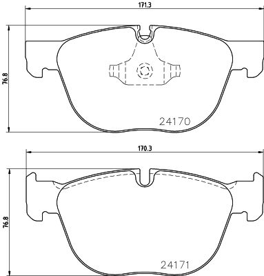 HELLA 8DB 355 012-541 Brake Pad Set, disc brake