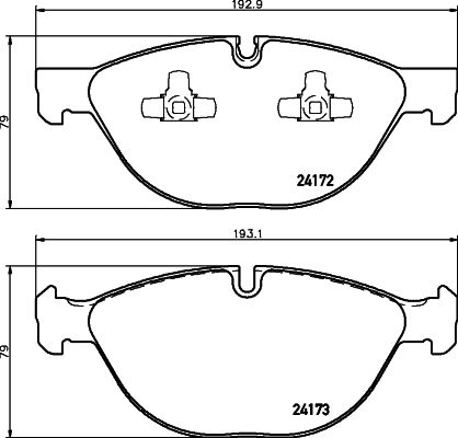 HELLA 8DB 355 012-661 Brake Pad Set, disc brake