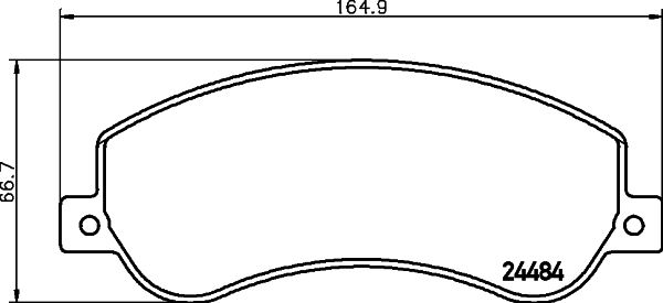 HELLA 8DB 355 012-761 Brake Pad Set, disc brake