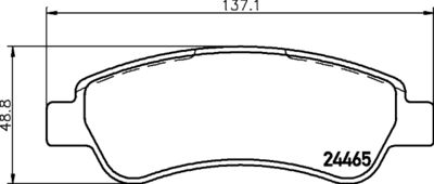 Brake Pad Set, disc brake HELLA 8DB 355 012-911