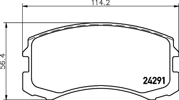 HELLA 8DB 355 013-071 Brake Pad Set, disc brake