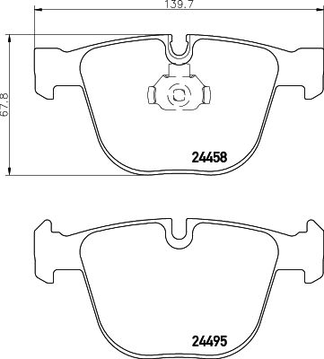 HELLA 8DB 355 013-171 Brake Pad Set, disc brake