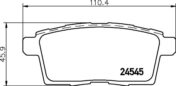 HELLA 8DB 355 013-261 Brake Pad Set, disc brake