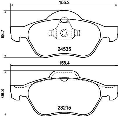 HELLA 8DB 355 013-271 Brake Pad Set, disc brake