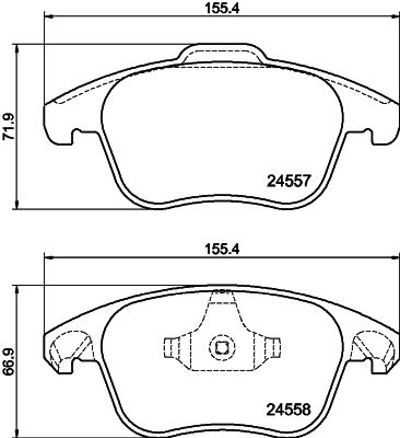 HELLA 8DB 355 013-351 Brake Pad Set, disc brake