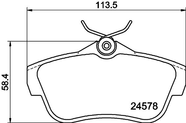 HELLA 8DB 355 013-421 Brake Pad Set, disc brake