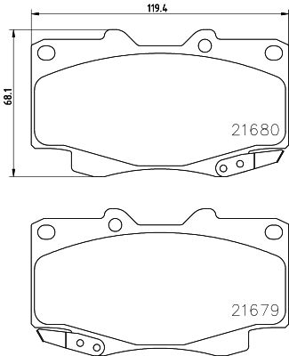 HELLA 8DB 355 013-481 Brake Pad Set, disc brake