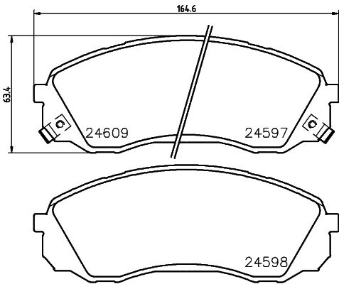 HELLA 8DB 355 013-541 Brake Pad Set, disc brake