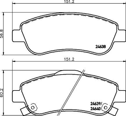 HELLA 8DB 355 013-611 Brake Pad Set, disc brake