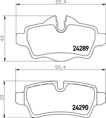 HELLA 8DB 355 013-661 Brake Pad Set, disc brake