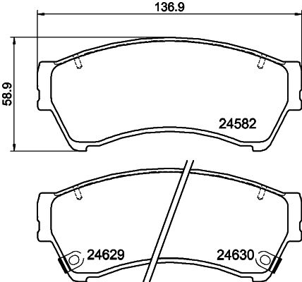 HELLA 8DB 355 013-761 Brake Pad Set, disc brake