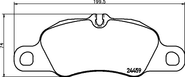 HELLA 8DB 355 013-801 Brake Pad Set, disc brake