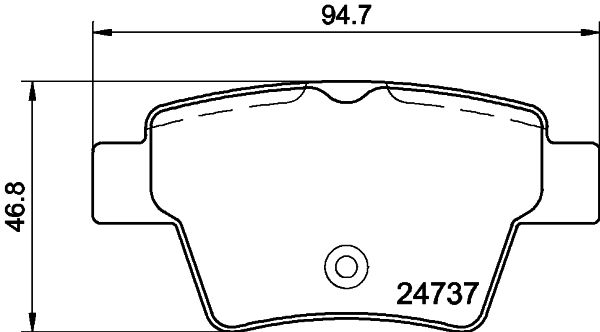 HELLA 8DB 355 013-851 Brake Pad Set, disc brake