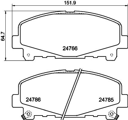 HELLA 8DB 355 013-881 Brake Pad Set, disc brake