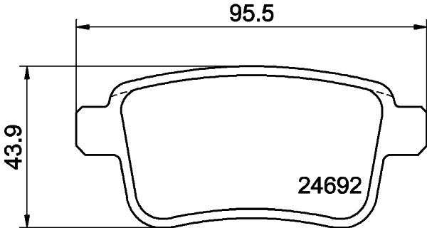 HELLA 8DB 355 013-971 Brake Pad Set, disc brake