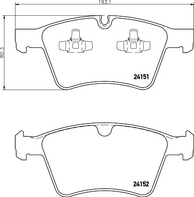 HELLA 8DB 355 014-191 Brake Pad Set, disc brake
