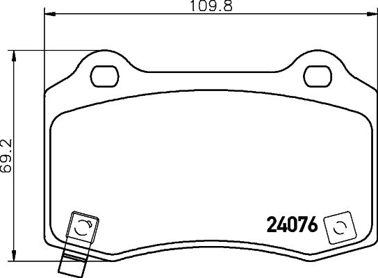 HELLA 8DB 355 014-211 Brake Pad Set, disc brake