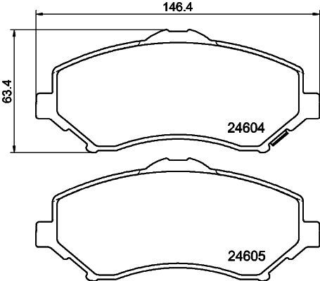 HELLA 8DB 355 014-321 Brake Pad Set, disc brake