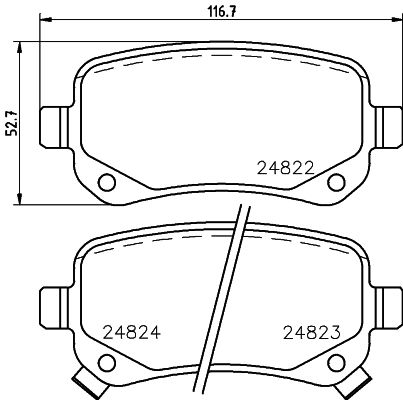 HELLA 8DB 355 014-331 Brake Pad Set, disc brake