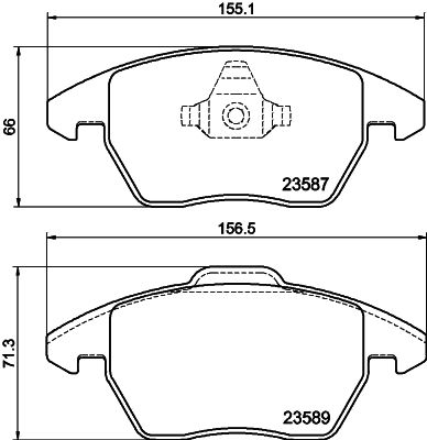 HELLA 8DB 355 014-511 Brake Pad Set, disc brake