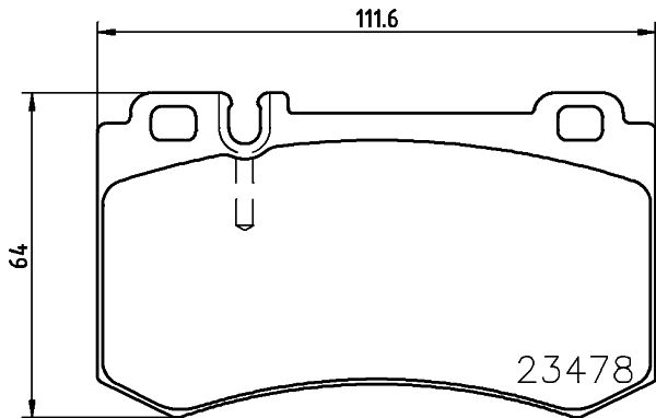 HELLA 8DB 355 014-941 Brake Pad Set, disc brake