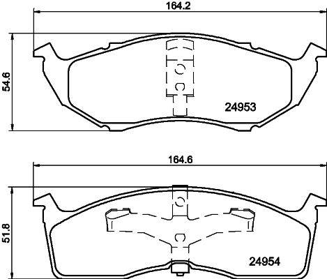 HELLA 8DB 355 014-971 Brake Pad Set, disc brake