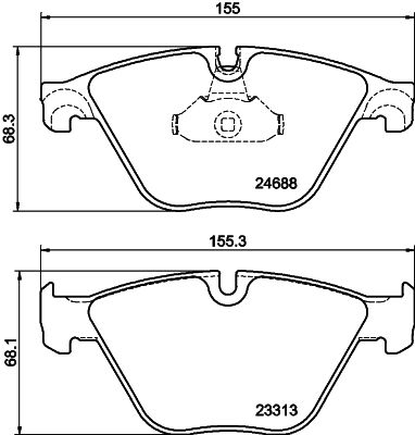 HELLA 8DB 355 015-261 Brake Pad Set, disc brake