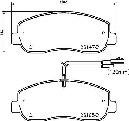 HELLA 8DB 355 015-291 Brake Pad Set, disc brake