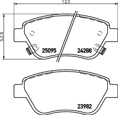 HELLA 8DB 355 015-441 Brake Pad Set, disc brake