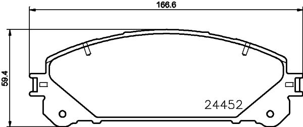 HELLA 8DB 355 015-461 Brake Pad Set, disc brake